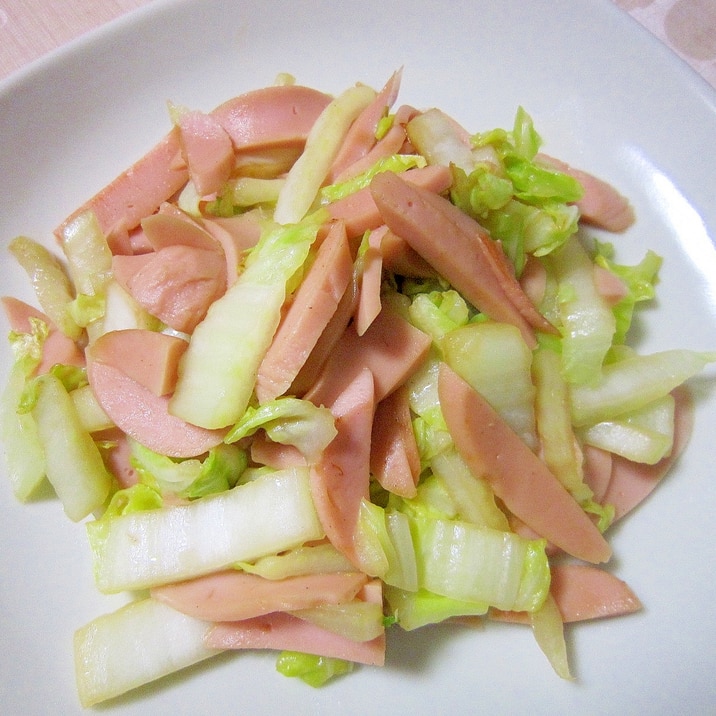 白菜と魚肉ソーセージの簡単炒め レシピ 作り方 By Libre 楽天レシピ 白菜と魚肉ソーセージの簡単炒め レシピ 作り方 By Libre 楽天レシピ